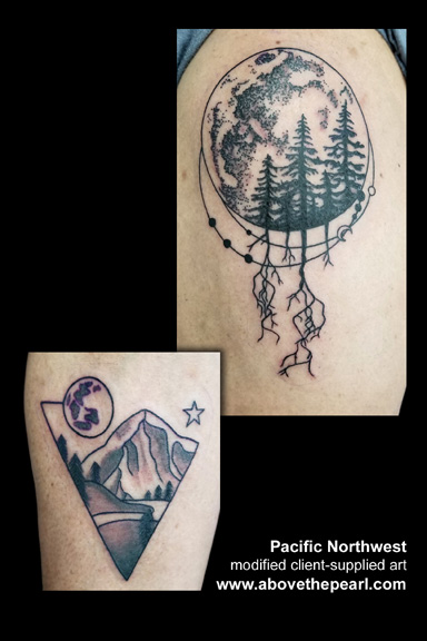 pacific northwest tattoos by tanya magdalena