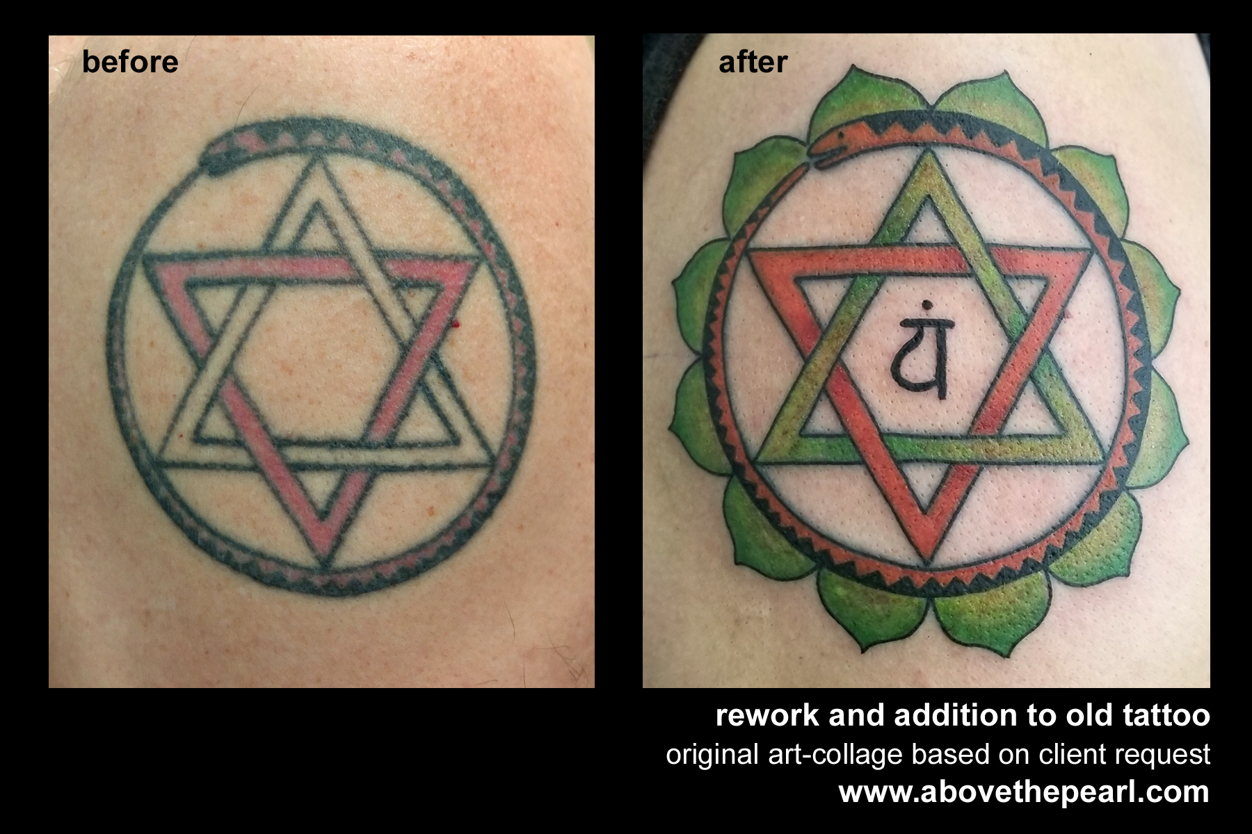 tattoo rework by tanya magdalena