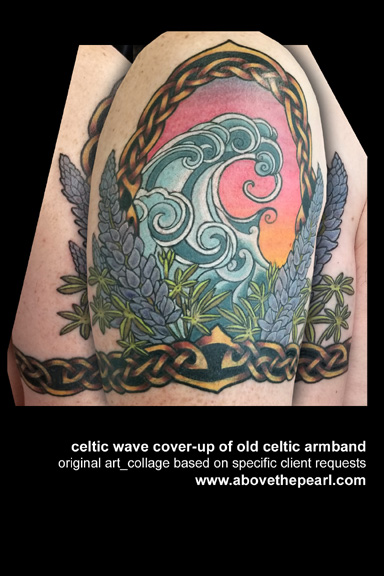 celtic wave cover-up by Tanya Magdalena