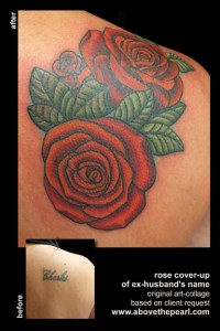 Cover up tattoos by Tanya Magdalena | Above The Pearl Tattoo Studio